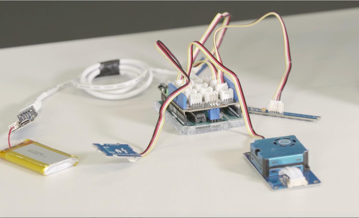 Electronics equipment on a table